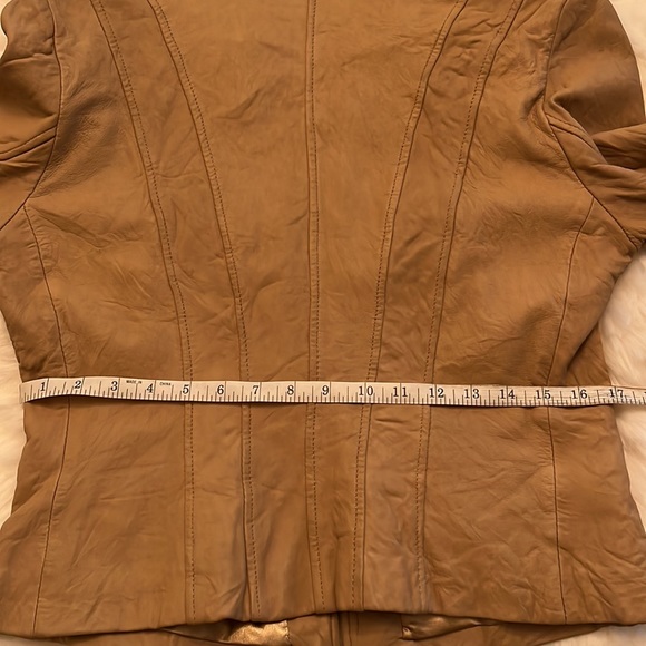 MARGARET GODFREY Crinkled Jeweled Leather Coat NWOT - Picture 12 of 12